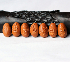 精品橄榄核雕宋水官徒弟周弘款济公手串手链四花核苏工南工纯手工