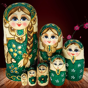 套娃 俄罗斯风格7层正品民族特色手工艺品纯手工儿童礼品创意摆件