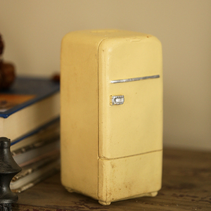 80年代怀旧 杂货复古做旧老货树脂摆件工业风电器装饰 冰箱存钱罐