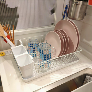 宜家瓦瑞拉餐具滤干架碗碟筷勺厨房餐饮具置物收纳整理托盘篮筐篓