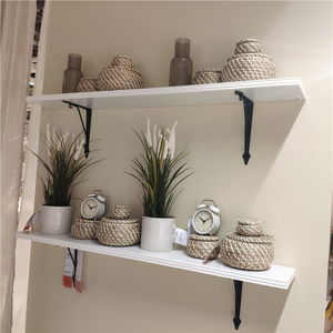 宜家贝利斯胡特墙上置物架客厅隔板壁挂书架墙面装饰卧室搁板层板