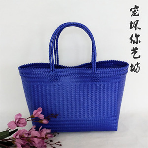 包装带手工编织海边度假风格包篮子购物袋家用旅游游泳手提东南亚