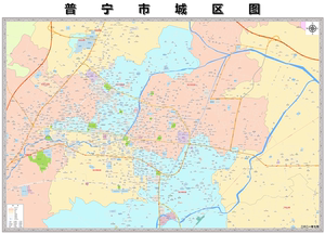 普宁地图