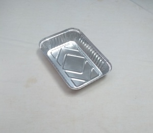 780毫升加厚料锡纸餐盒铝箔饭盒配纸塑料盖外卖锡箔快餐盒125个
