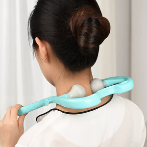 便携手持式夹脖器肩颈部按摩仪颈椎按摩器手动劲椎滚轮夹脖子神器