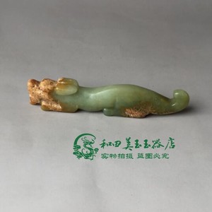 老货仿古玩古董玉石玉器老岫玉做旧玉璧高古玉摆件兵手把件挂件