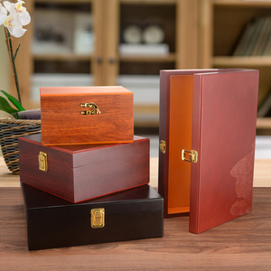 木盒定做各种LOGO礼品包装盒茶叶参包装皮带金币铜镜证件大号木箱