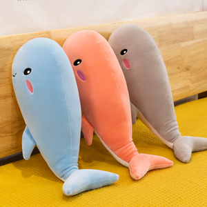 鲸鱼抱枕海豚蓝鲸超软玩偶睡觉抱枕布娃娃夹腿长条枕床上公仔女生