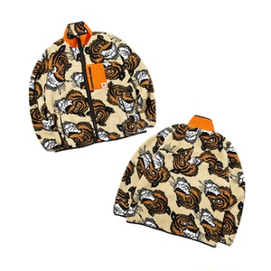 队长家现货soulgoods 灵魂虎宽松版秋冬满虎头摇粒绒拉链外套夹克