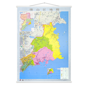 辉煌之颠淘宝2019年崂山区地图墙贴图城区新版高清行政区划详细到