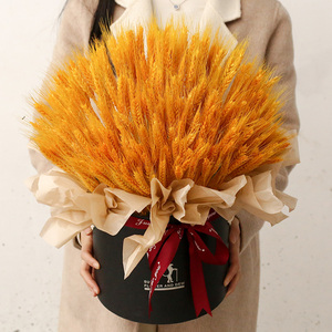 开业大麦花束麦穗干花桶提篮上海同城速递北京广州成都配送花店