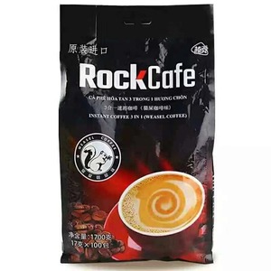 包邮越南进口越贡Rock Cafe猫屎咖啡味1700克3合1速溶咖啡100条装