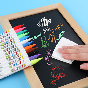 彩色液体粉笔无尘环保液白液态水性可擦宝宝儿童画板涂鸦教师环保