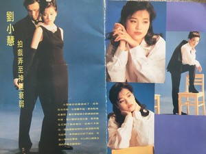 港版 刘小慧 反面 刘德华 早期彩页2张