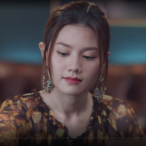 战毒汪紫琪周秀娜电视剧同款衣服气质印花连衣裙新款女装明星定制