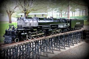 蒸汽机车 蒸汽火车 bigboy大男孩 制作 图纸