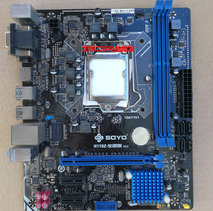 梅捷 h110z-全固版 ddr3 1151针集成电脑 sata3主板 usb3