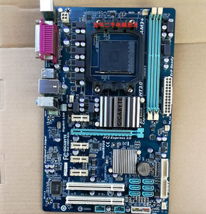 技嘉 ga-780t-d3l ddr3电脑 am3 主板 打印串口 lpt全固态 5个pci