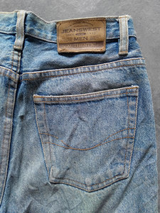 真维斯jeanswest古着vintage牛仔裤男士重磅水洗90年代老款复古