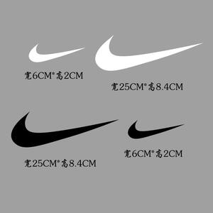 nike耐克勾勾烫画 黑白纯色热转印服装logo 大小号a级过粉高弹
