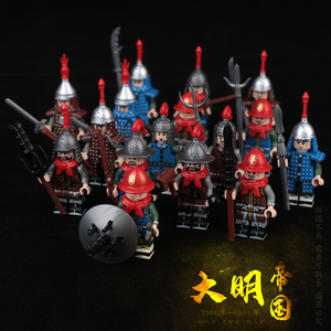 youndy1101淘宝乐高中古kt1090明朝古代士兵明军神机营火枪手拼装