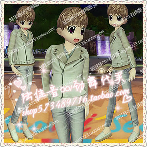 劲舞团yy搭配男生最新款帅气阳光休闲发型衣服裤子鞋7天月2永久6