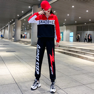 广场舞服新款曳步舞运动套装杨丽萍闪电裤跳舞大码宽松鬼曳步舞女