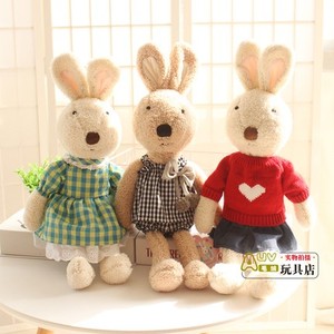 春季蕾丝裙苏克雷兔公仔衣服可替换小兔子毛绒玩具布娃娃玩偶礼物