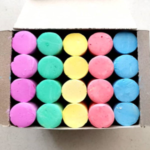 包邮20支大粉笔木材粉笔粗粉笔大号加粗船舶粉笔钢管标记白红彩色