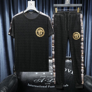 001人付款淘宝官网范思哲珍藏正品男装夏季瓦萨其短袖t恤男运动休闲