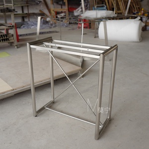 4093那年花开淘宝北欧铁艺鱼缸架龟缸架子实木不锈钢底座电视柜边桌