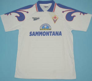 95-96赛季佛罗伦萨球衣 复古足球服 巴蒂斯图塔 Fiorentina客场白