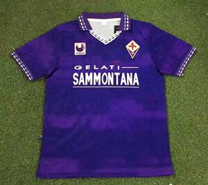 94-95赛季佛罗伦萨球衣 复古足球服 巴蒂斯图塔 fiorentina主场紫
