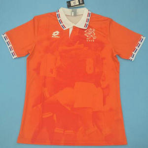 1996欧洲杯荷兰国家队球衣 复古足球服 博格坎普 克鲁伊维特 主场