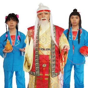 情人节月老演出服西游记神仙装扮道具月老胡子红头绳葫芦红娘服装