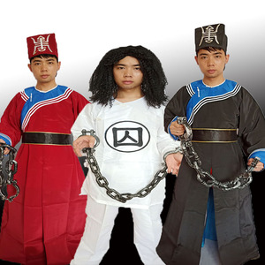 万圣节服装搞笑搞怪小品宋朝官兵衙役捕快囚犯衣服清朝侍卫服装