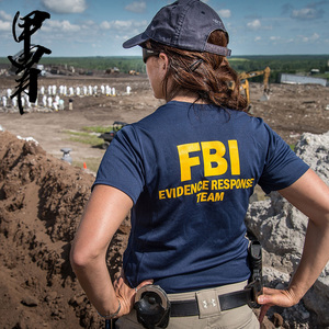 甲胄战术FBI联邦调查局特工探员纯棉短袖T恤衫军迷风电影周边潮牌
