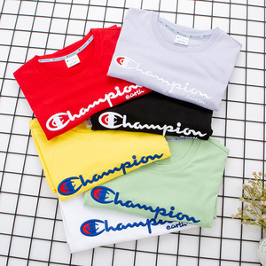 champion earth冠军官网旗舰店boy夏季半截圆领短袖t恤男装日式潮