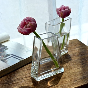 简约桌面洗手台香薰化妆收纳笔筒手工迷你小型玻璃花瓶蜡杯插花器