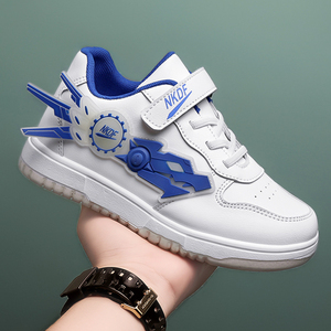 鞋子春秋款儿童运动秋鞋白色男孩小学生小白鞋caslon卡西龙旗舰店