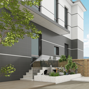 白色外墙瓷砖300x600墙砖花园围墙院墙室外庭院别墅纯色中式哑光