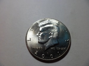 美国50分硬币 半元 2001 原卷拆出