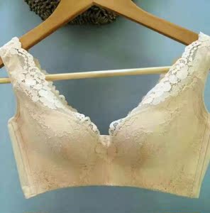正品尚美美容院内衣峰调整型无钢圈大码文胸运动背心式缪斯蕾丝罩