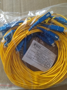 100条电信级单模光纤跳线大方大方SCSC1m3米尾纤跳纤2m光纤延长线