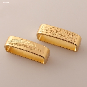 黄铜皮带环纯铜不锈钢皮带圈戒指皮带配件腰带固定环介子