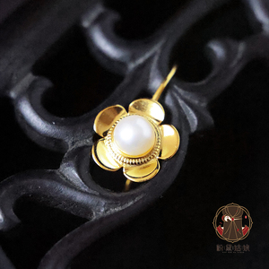 粉黛姑娘饰品古典复刻明制 s925纯银 丁香耳环 流行汉服耳饰耳钩