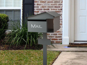 1056 澳洲立杆式邮箱 别墅信箱  室外邮筒 花园装饰信报箱