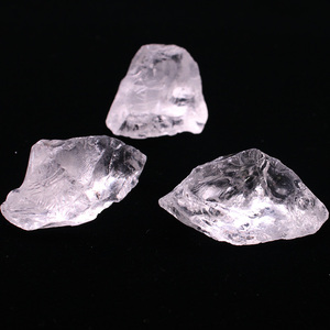 如鸿天然白水晶原石摆件矿石宝石头毛料带指纹鱼缸石装饰扩香消磁