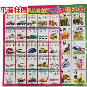 宝宝早教挂图 婴幼儿童启蒙认知识字拼音数学人物平面挂图1元一张