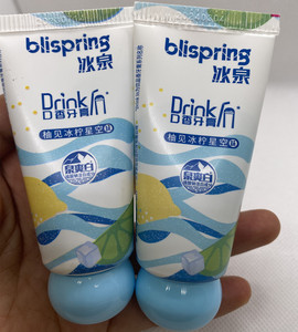 冰泉口香牙膏柚见冰柠泉爽白美白亮齿益生菌口腔清新旅行装ins女